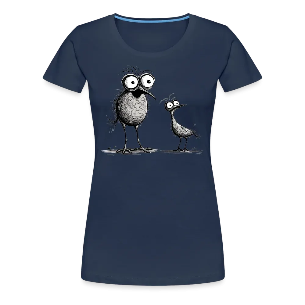 Damen T-Shirt mit Vogelmotiv "Funny Birds"