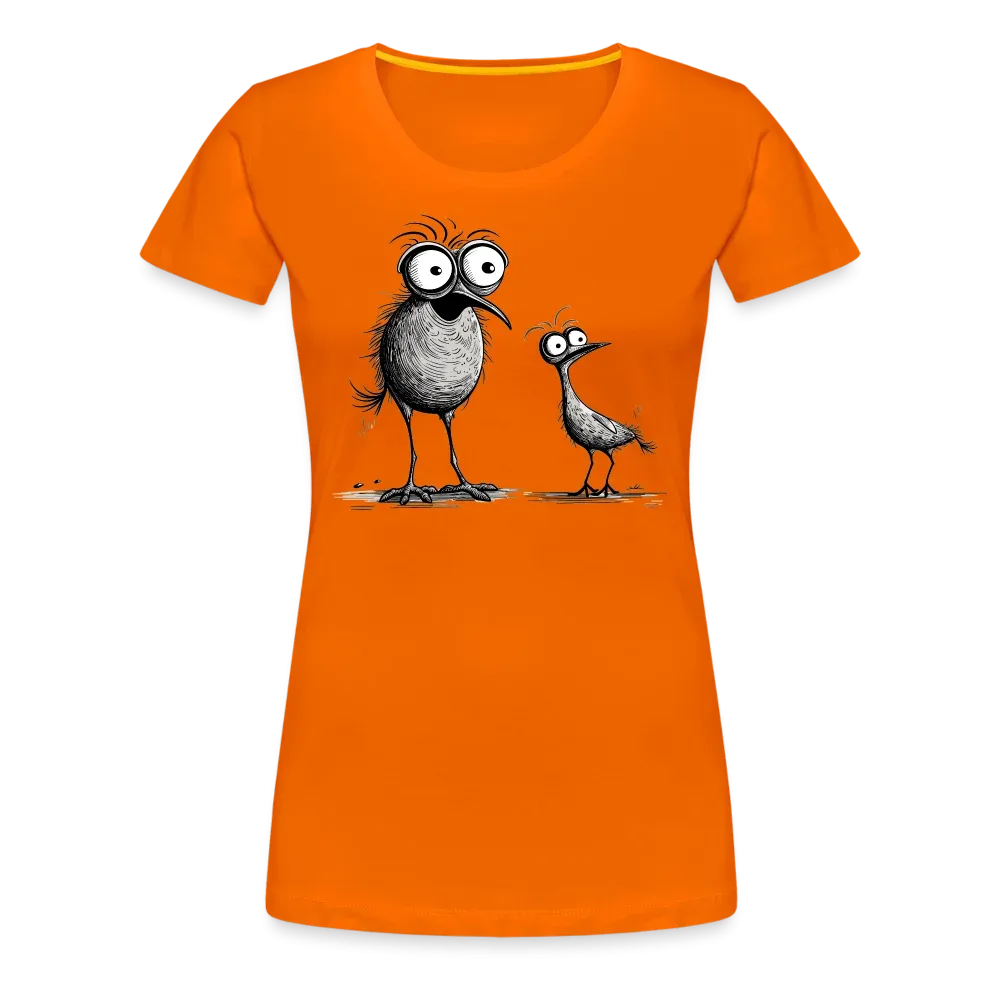 Damen T-Shirt mit Vogelmotiv "Funny Birds"