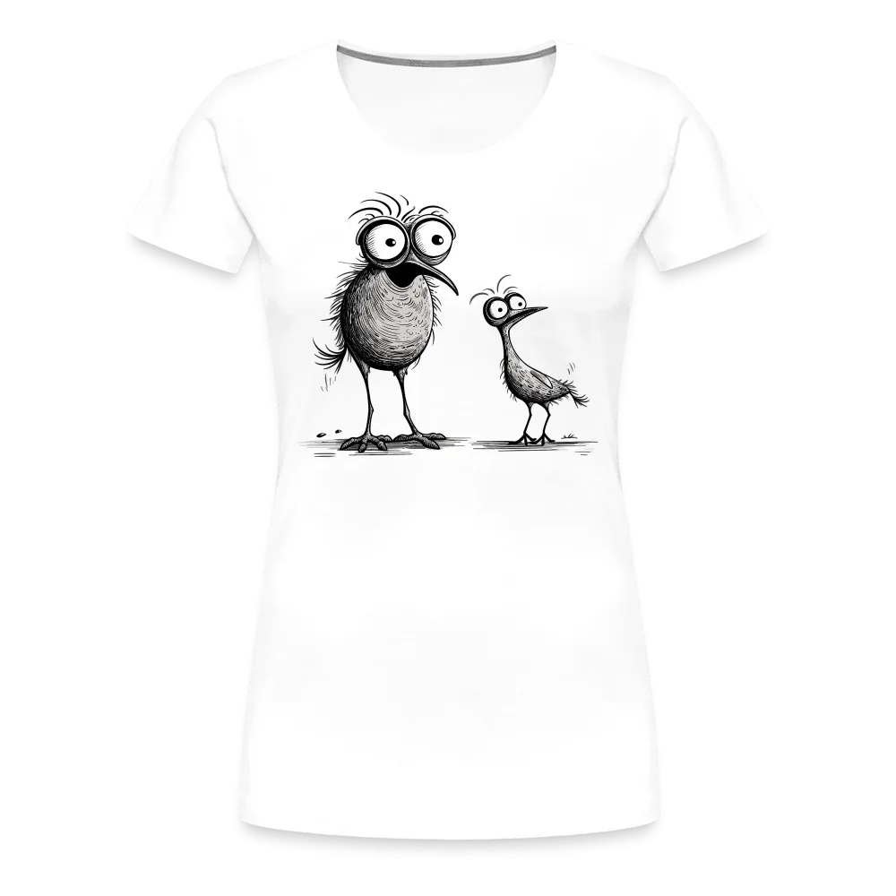 Damen T-Shirt mit Vogelmotiv "Funny Birds"