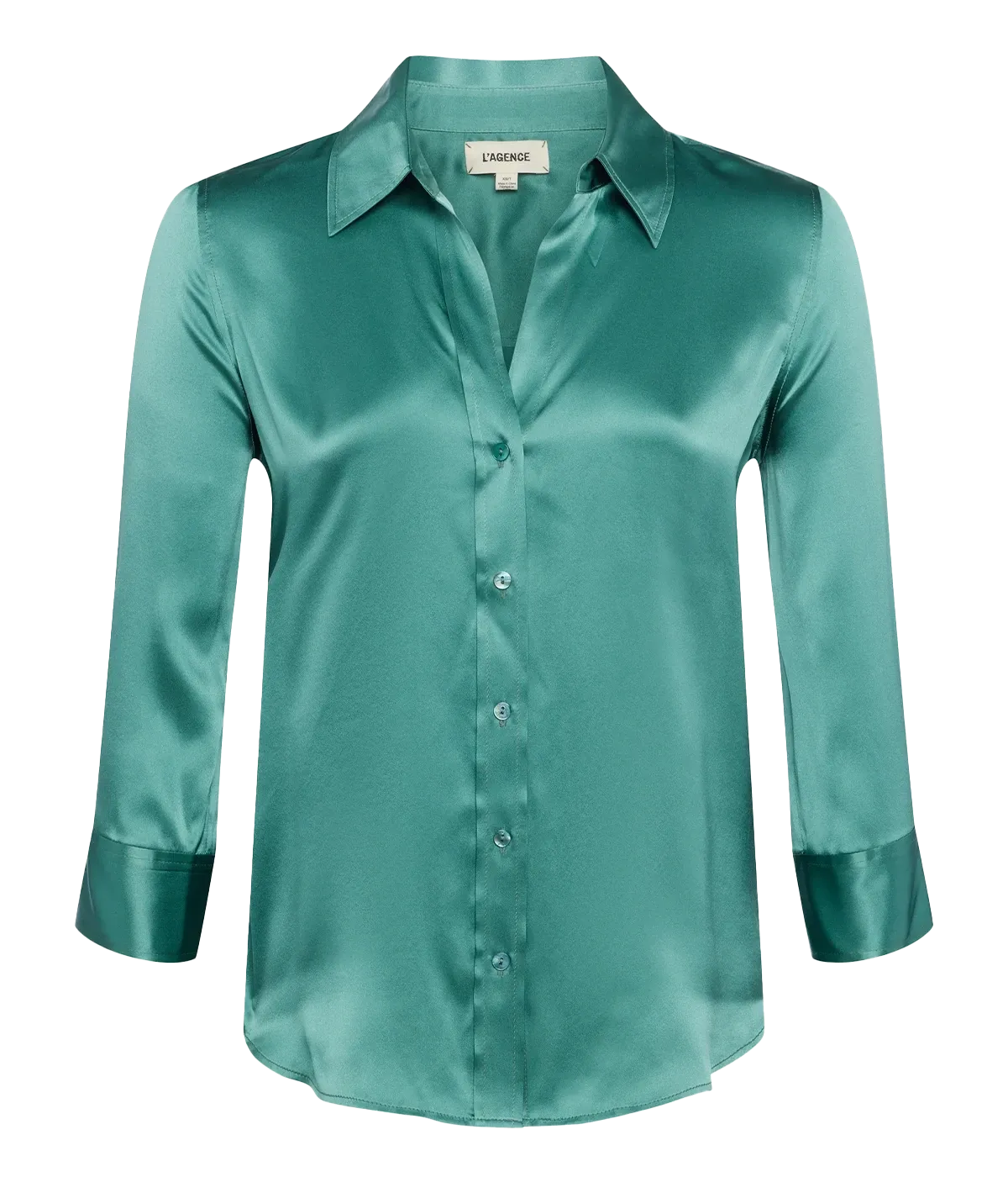 Dani 3/4 Sleeve Blouse in Green Jasper