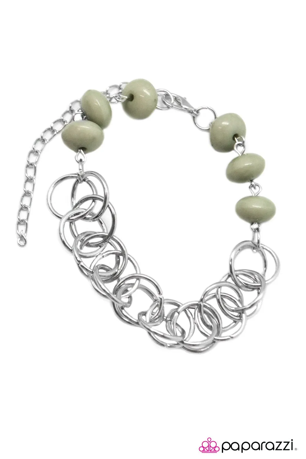 Divinely Divine Sage Green Bracelet - Paparazzi Accessories