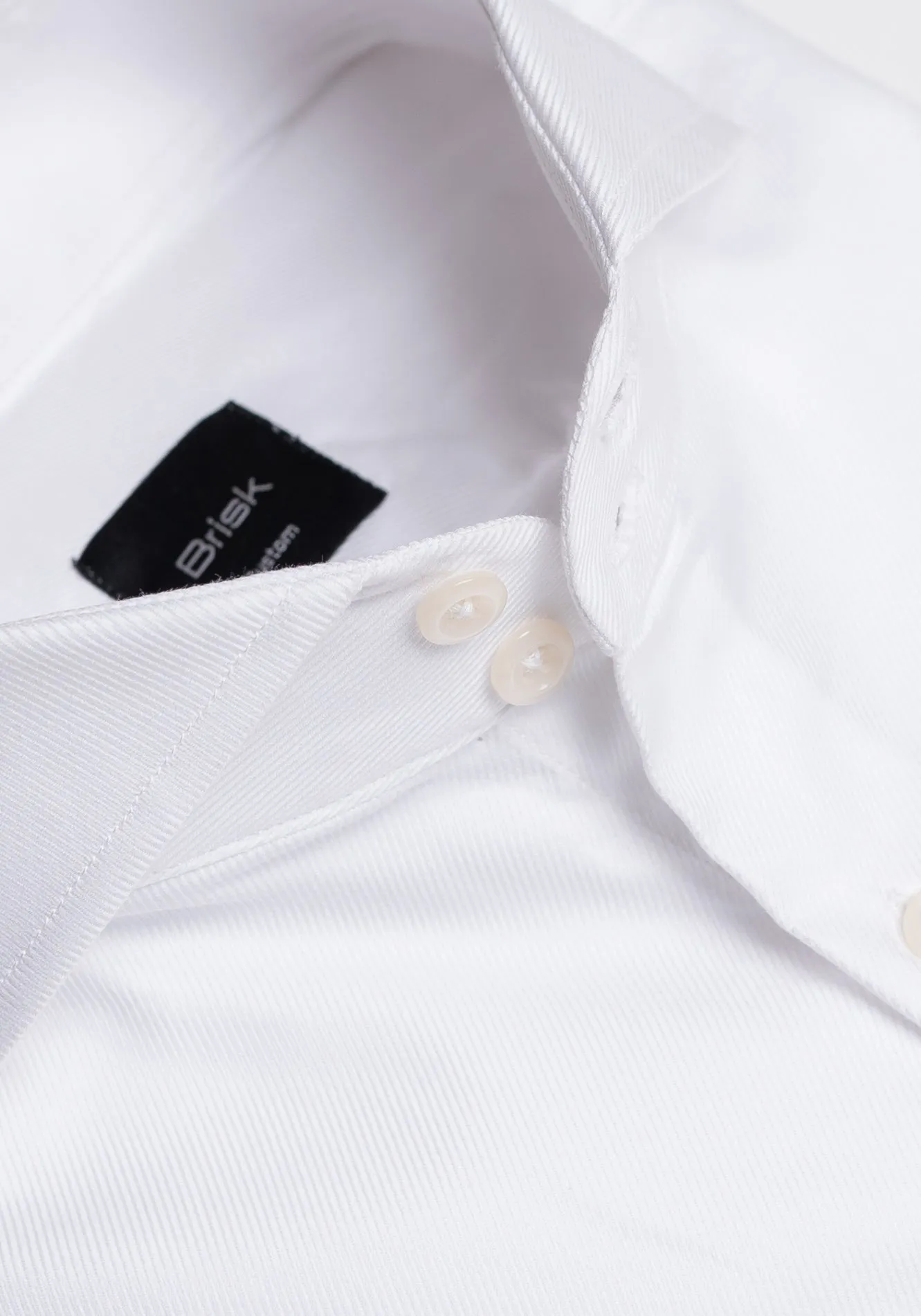 Egyptian White Bold Twill Shirt - French Cuffs