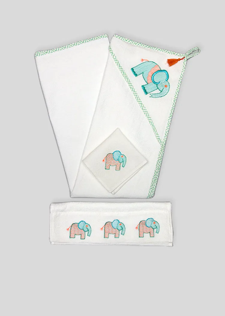 Elephant Baby Towel Set