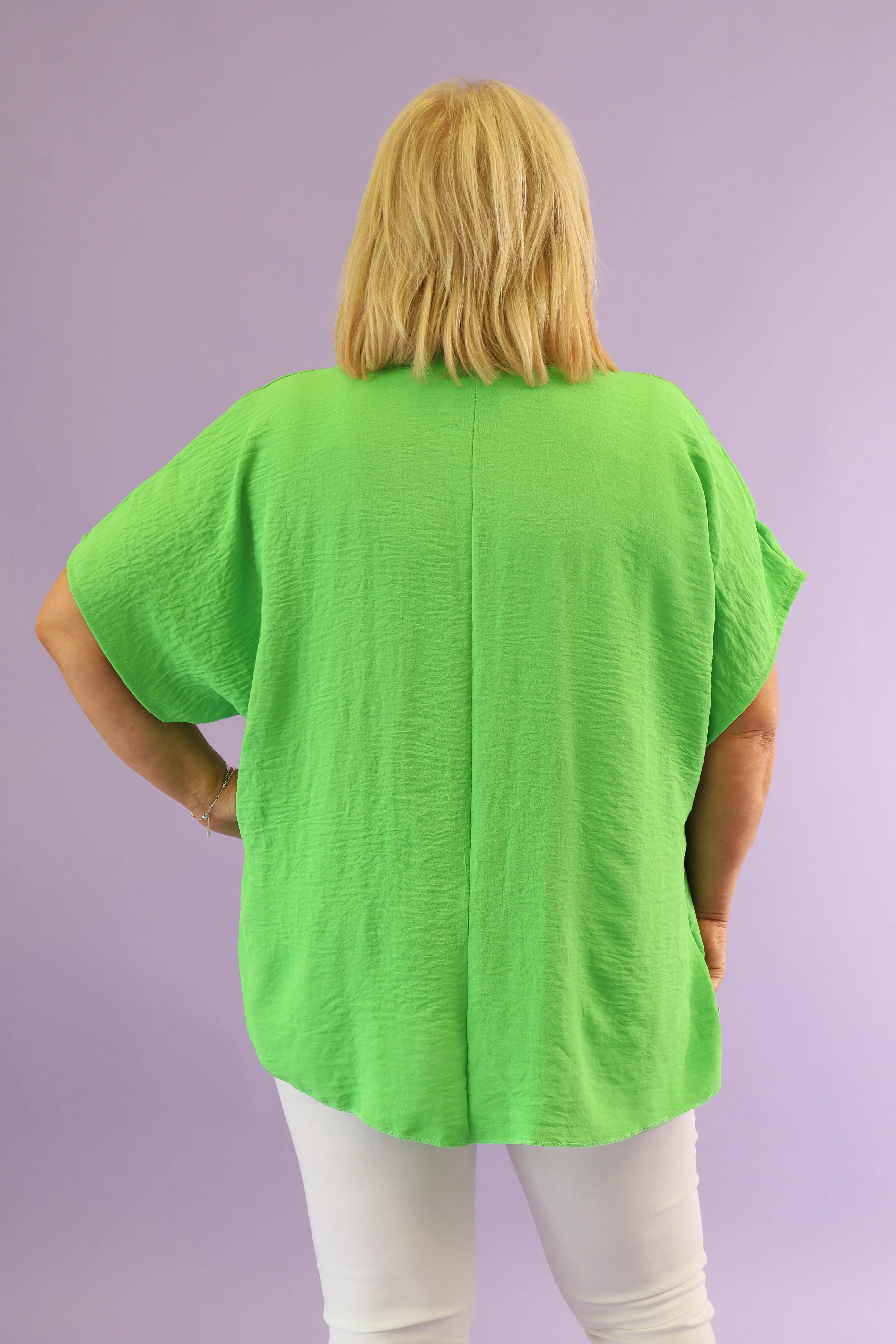 Ellie Blouse in Lime Green