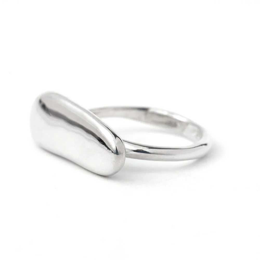 Elongated Pebble Ring