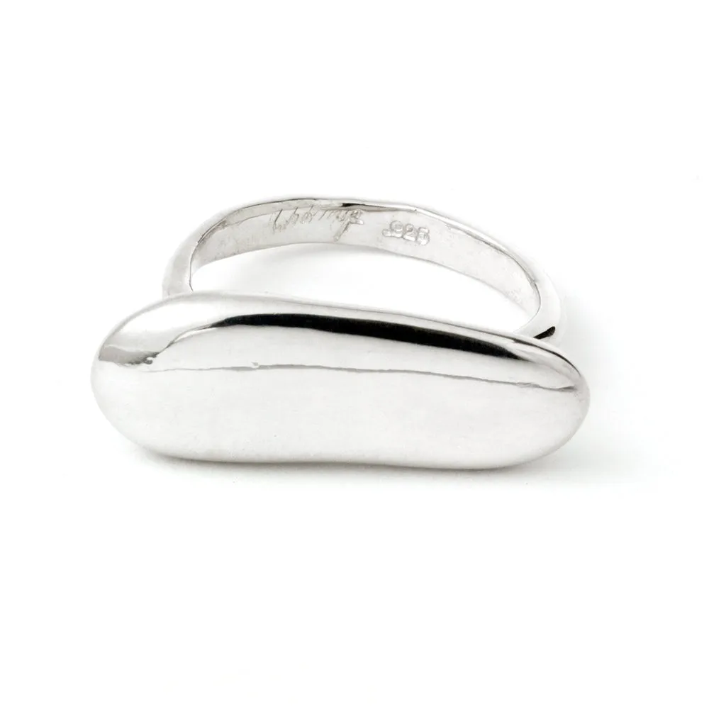 Elongated Pebble Ring