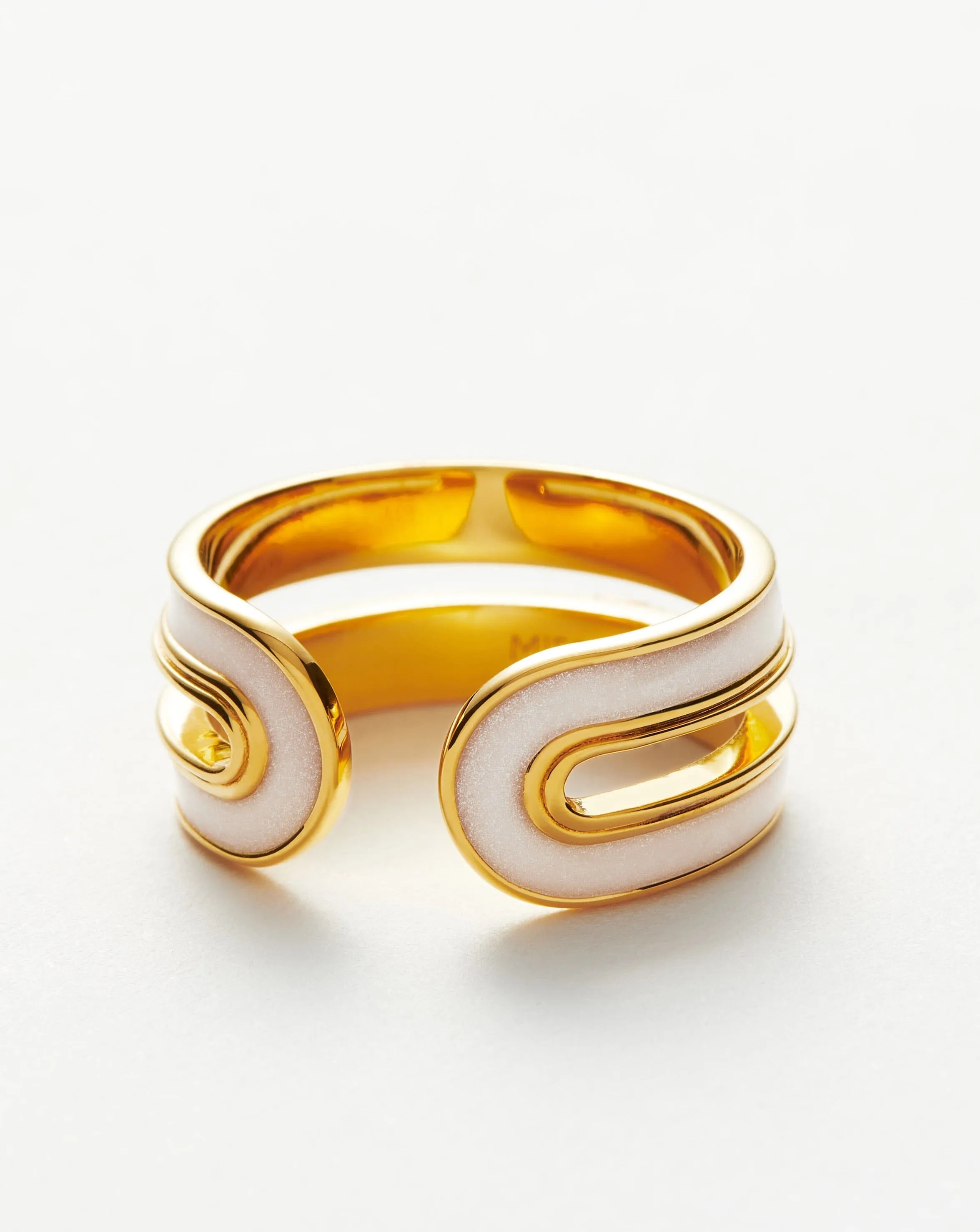 Enamel Haze Ovate Open Ring