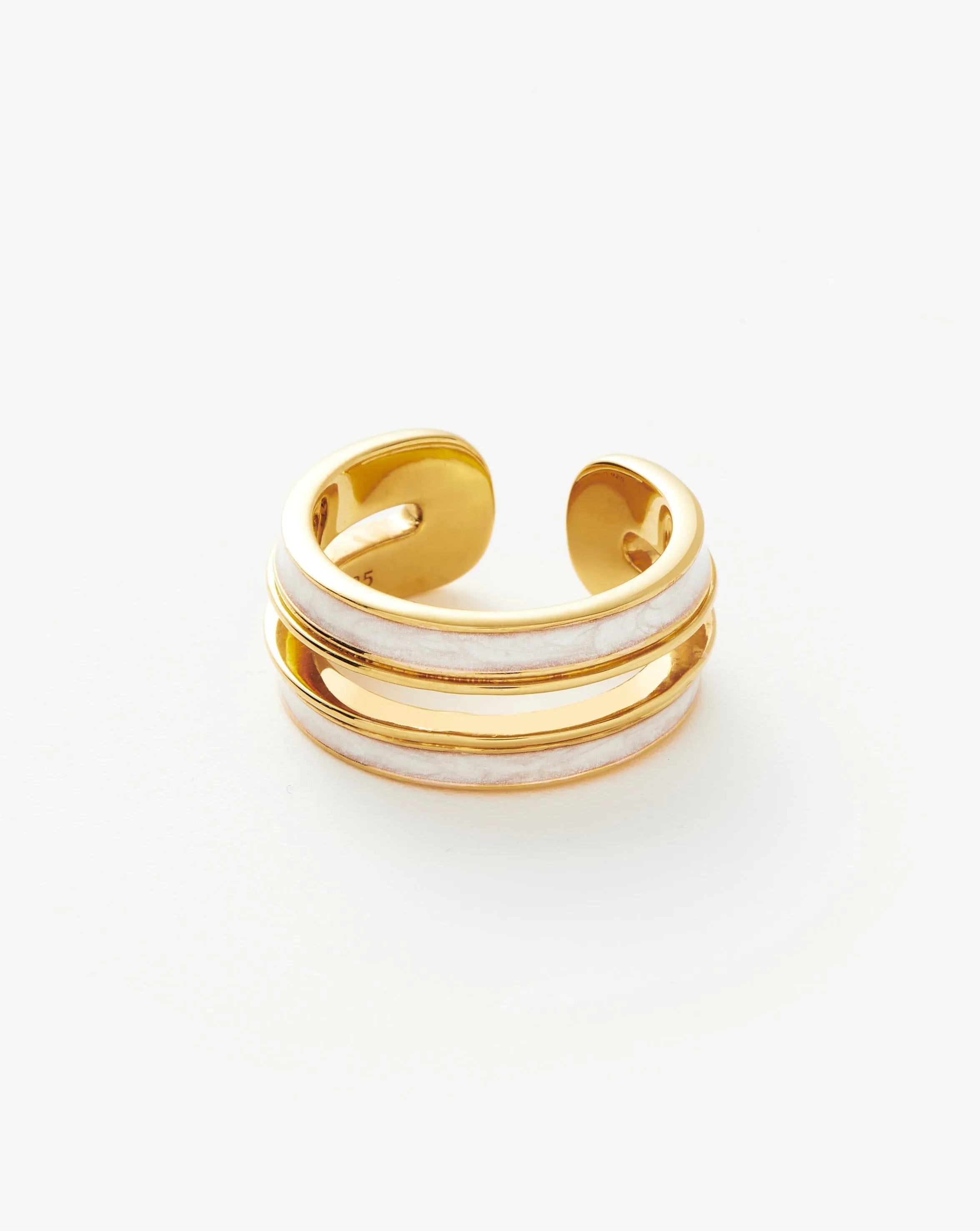 Enamel Haze Ovate Open Ring