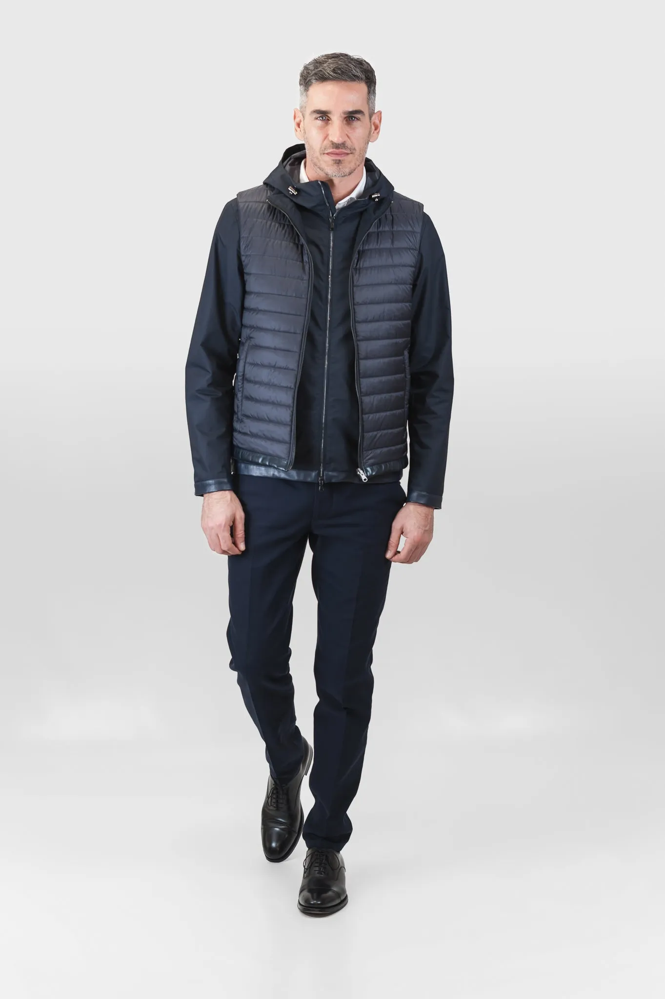 Feli Techno Wool Lam Gilet Reversible (dark blue)