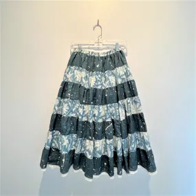 Flowy Two Layer Skirt - 100% Cotton Hand Block Printed