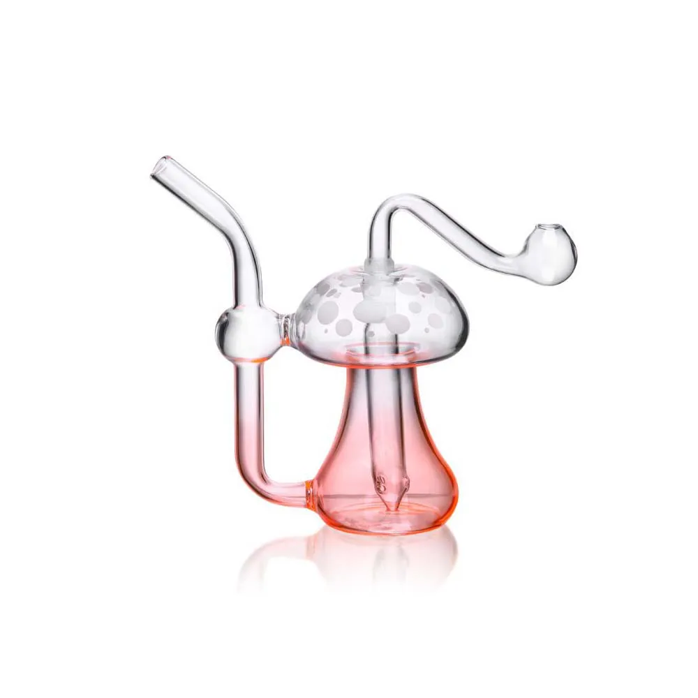 Glass 5 inch Mushroom Hand Pipe