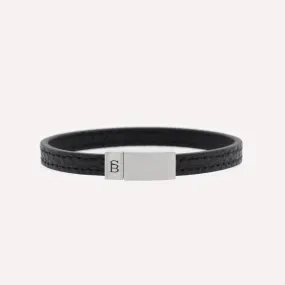 Grady Leather Bracelet Black