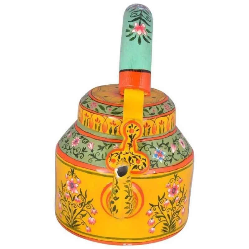 Hand-painted Stunning Kaushalam Teapot: Rag Rugini