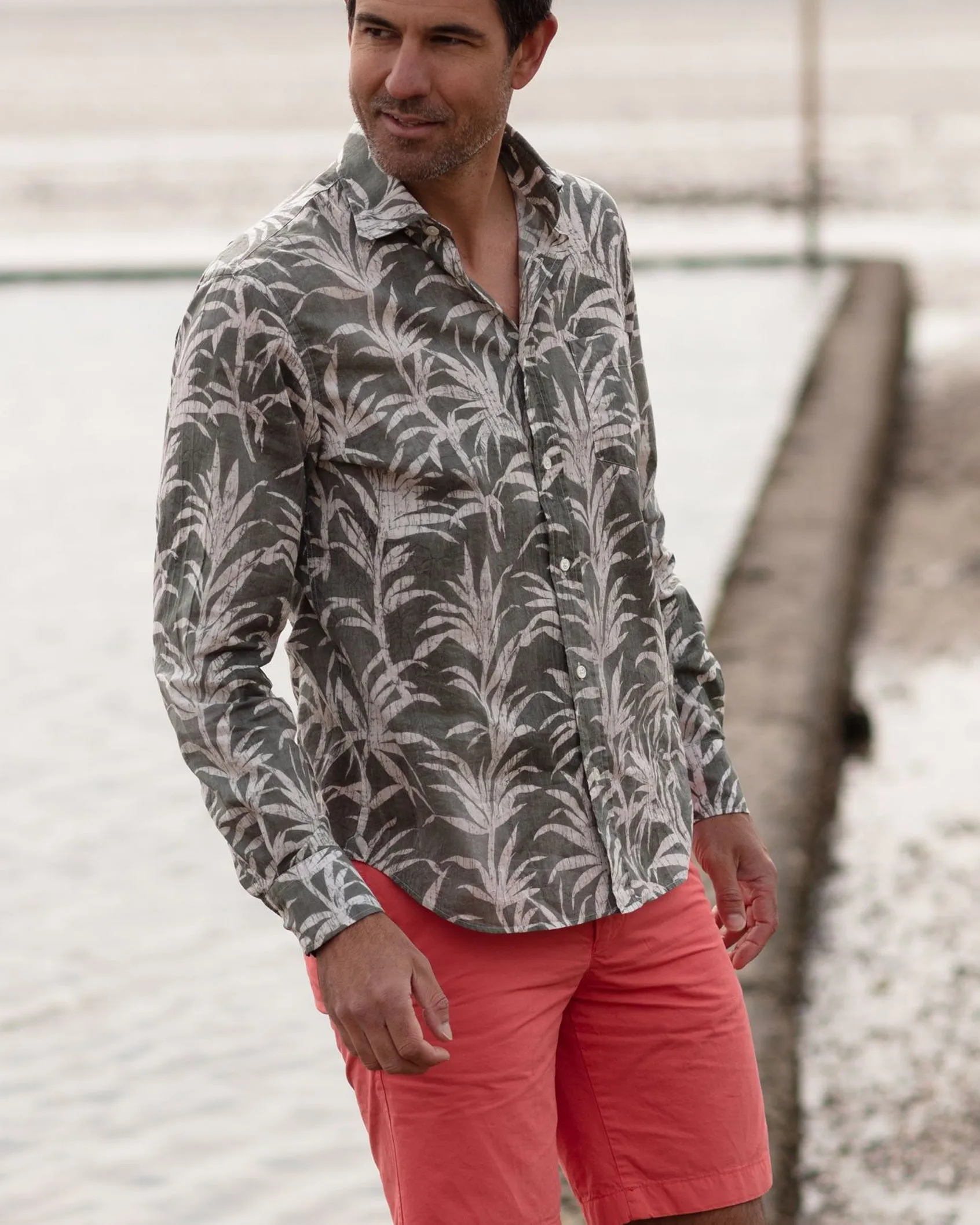 Hartford Cactus Palm Print shirt