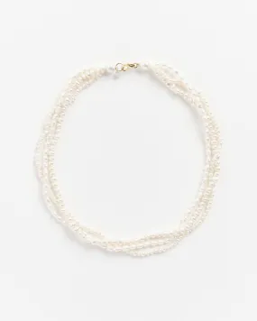 Jula Necklace in Ivory/Gold