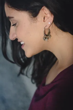 Kaisori Toda Silver - Chandbala earrings