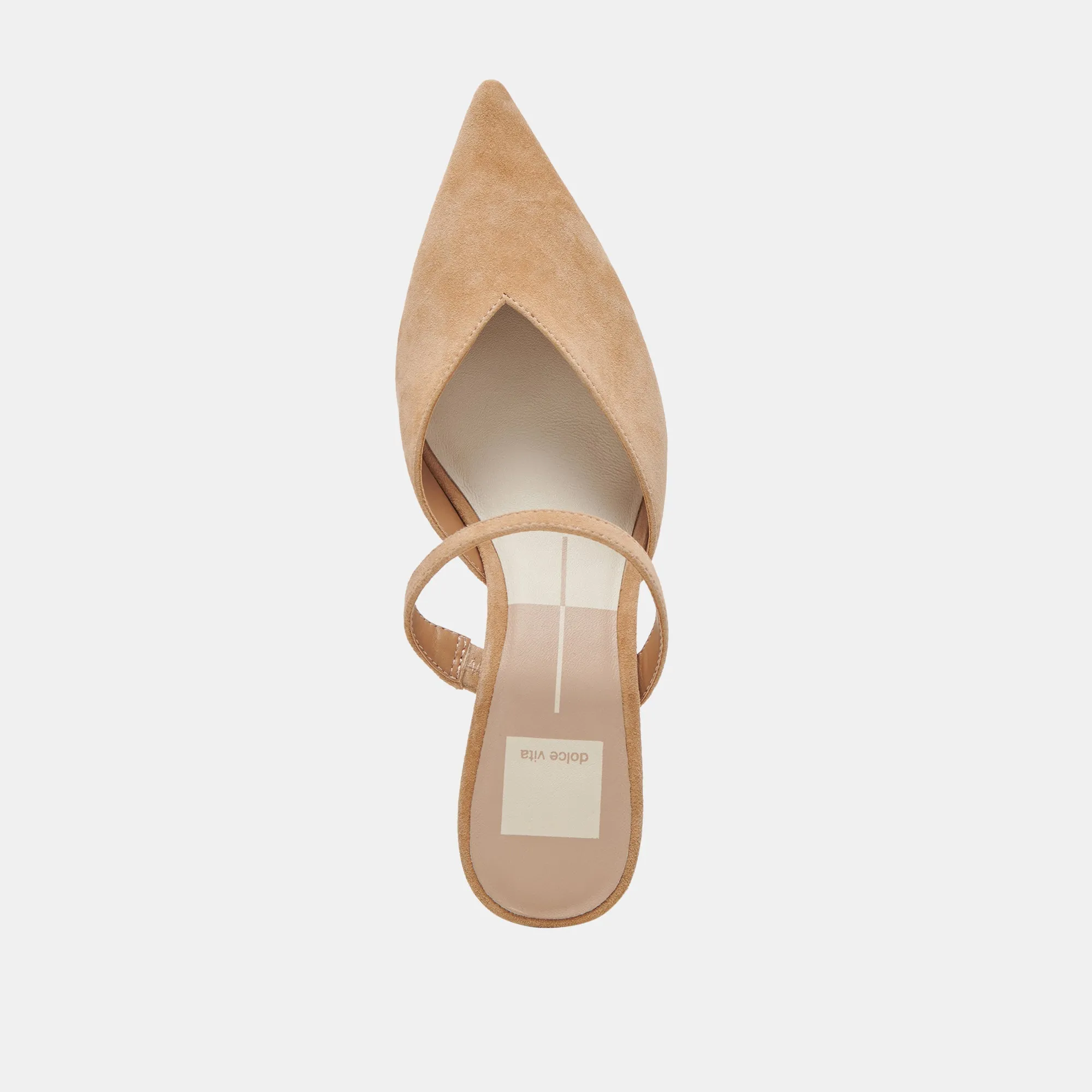 KANIKA MID HEELS TAN SUEDE