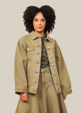 Khaki Homage Longline Jacket