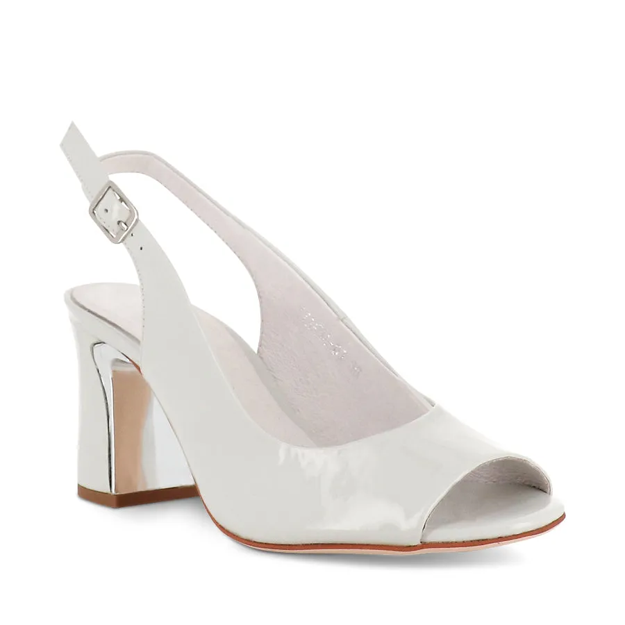 KIANNA - OFF WHITE PATENT LEATHER