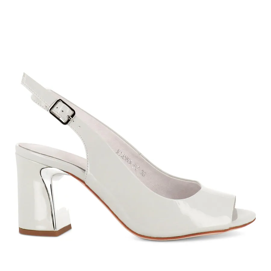 KIANNA - OFF WHITE PATENT LEATHER