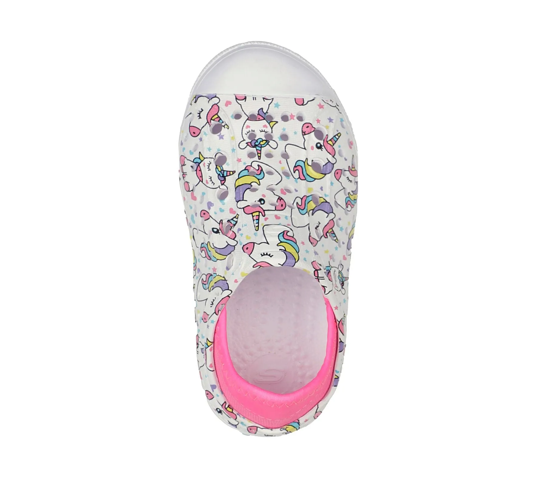 Kids Skechers Foamies Summer Shoes Pink Unicorn 308060L SALE