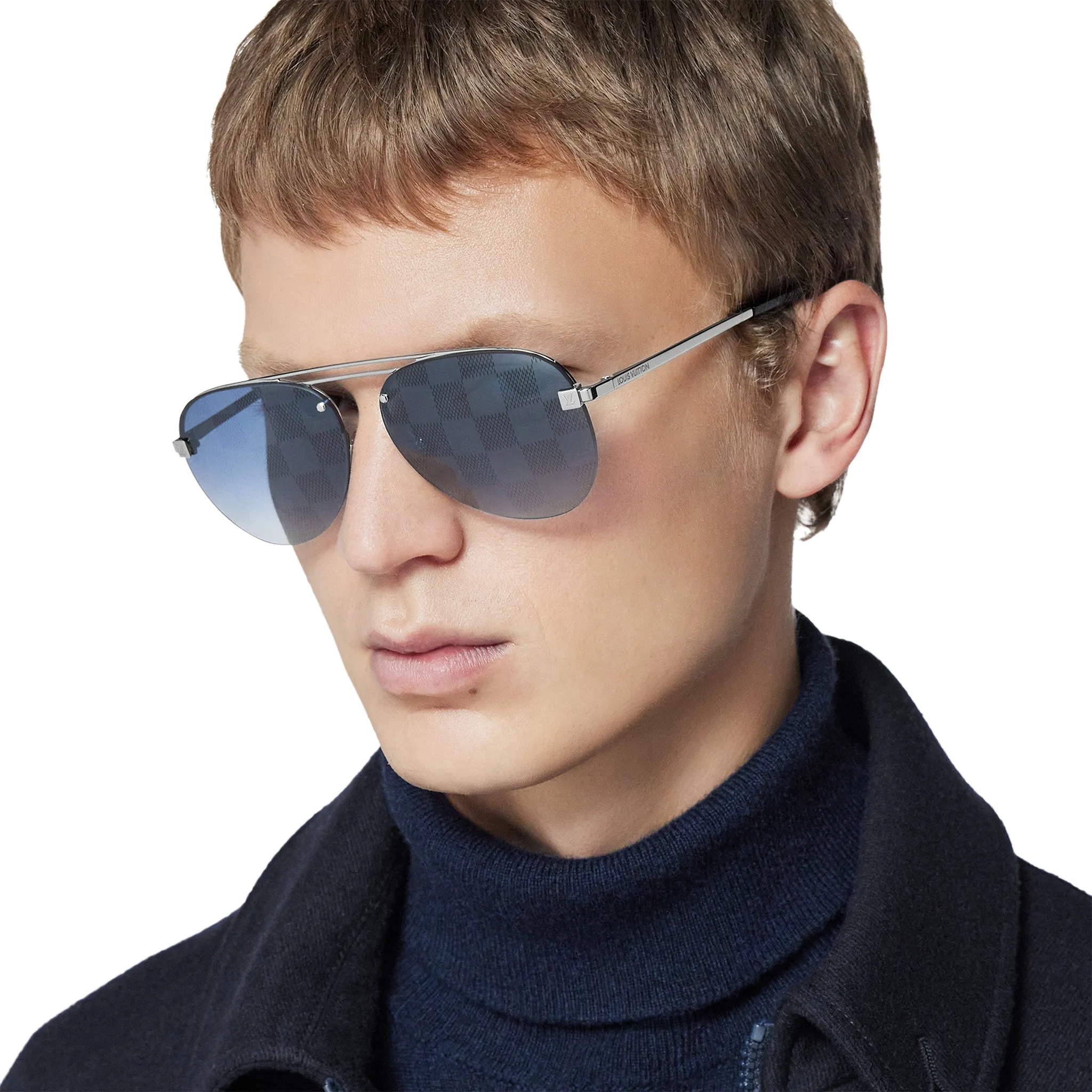 Louis Vuitton Clockwise Damier Black Sunglasses