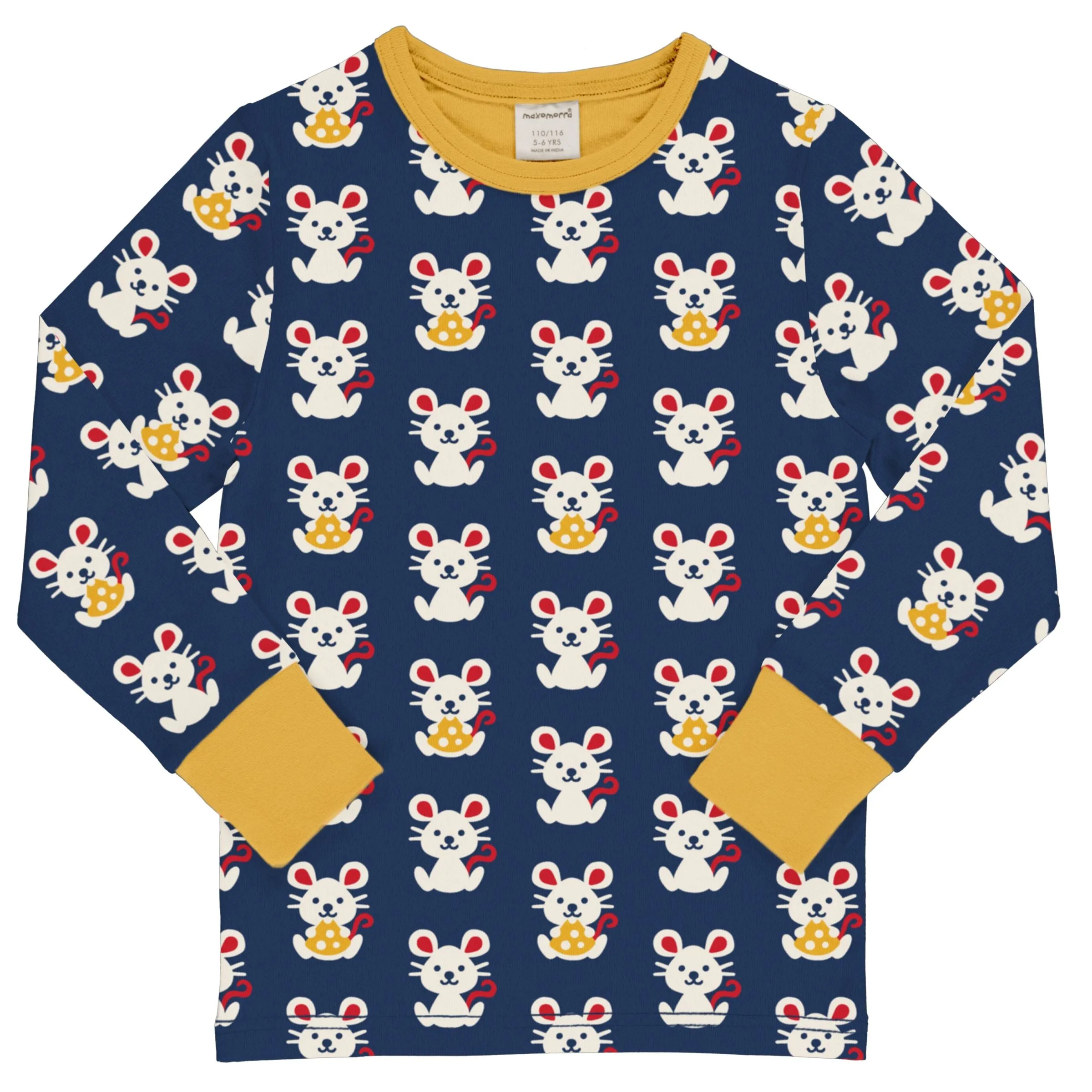 Maxomorra Mouse Long Sleeved Top