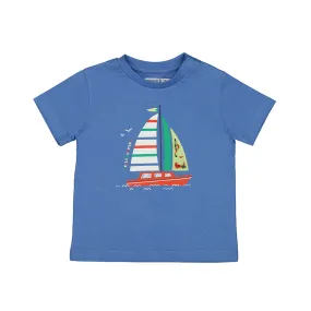 Mayoral Baby s/s T-Shirt Sail Boat_Blue 1022-77