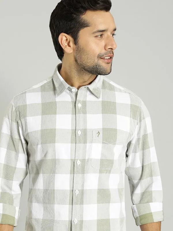 Men Checked Full Sleeve Cotton Shirt