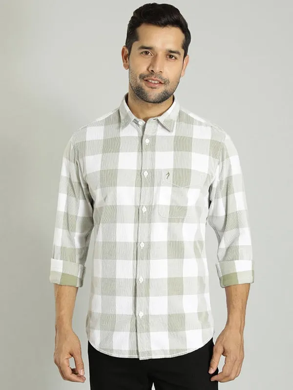 Men Checked Full Sleeve Cotton Shirt