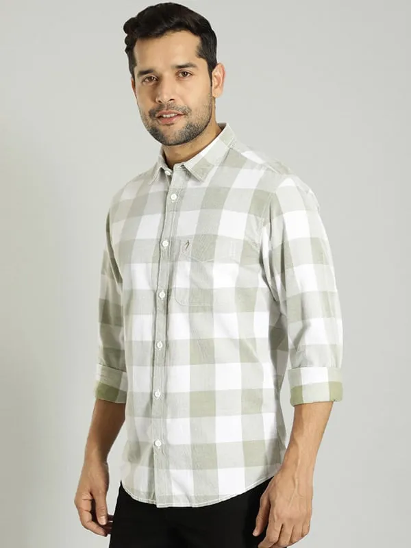 Men Checked Full Sleeve Cotton Shirt