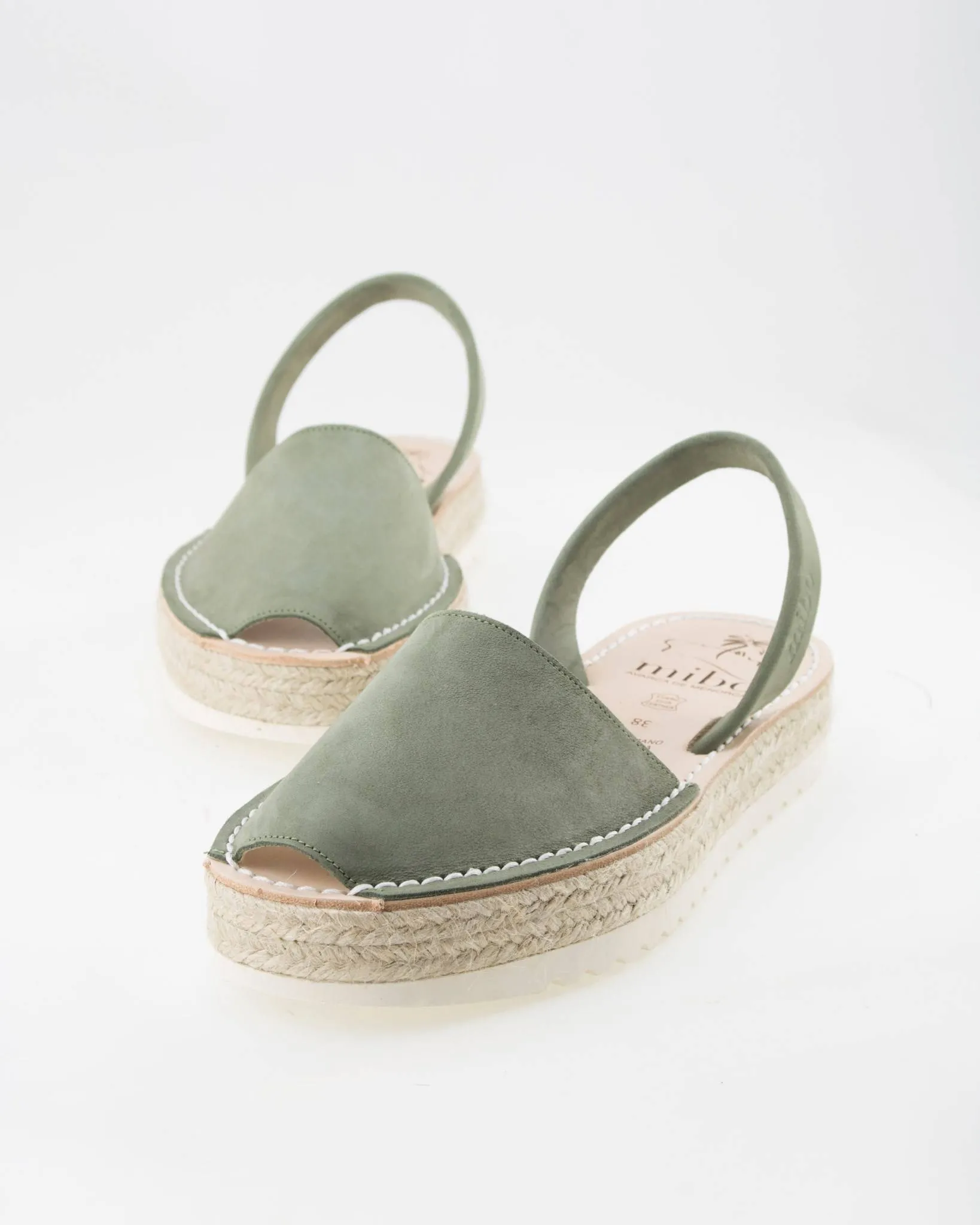 MIBO Menorcan Avarca Flatform Classic Khaki Sandal