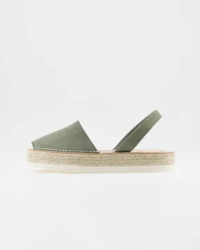 MIBO Menorcan Avarca Flatform Classic Khaki Sandal