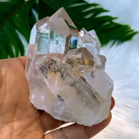 Natural Beautiful Clarity Brazilian Clear Quartz Cluster of points