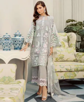 Net with Heavy Embroidery Work Unstitched Party Wear Pakistani Suits