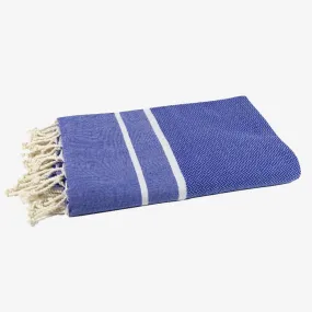 Ocean Blue Herringbone Fouta