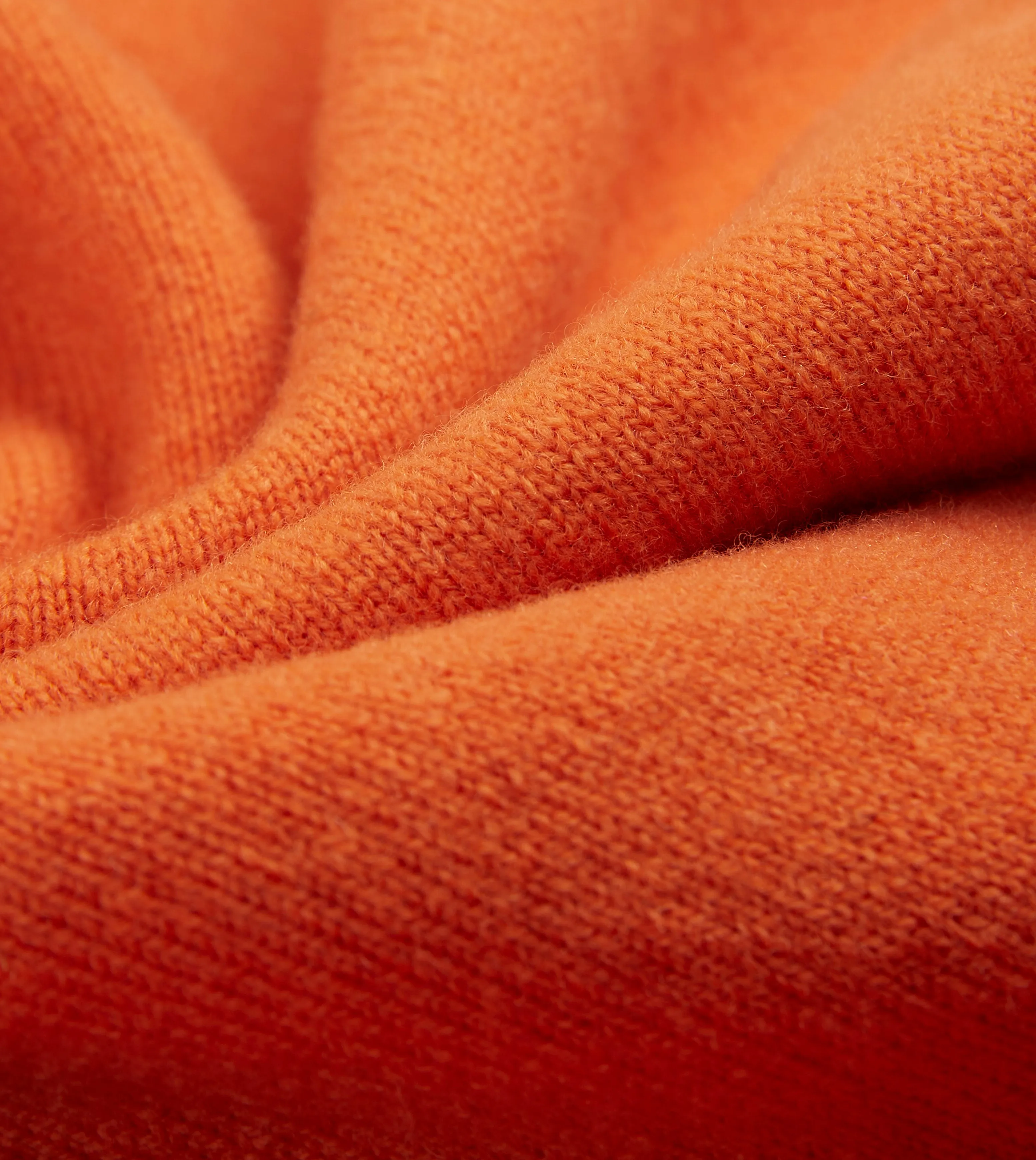 Orange Lambswool Sleeveless Cardigan