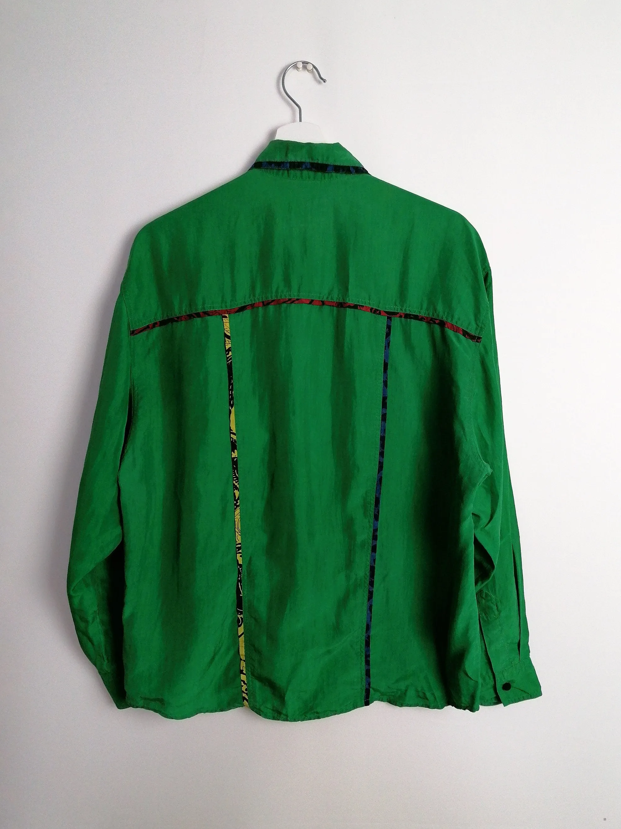 OTTO KERN Vintage 90's Green Silk Blouse