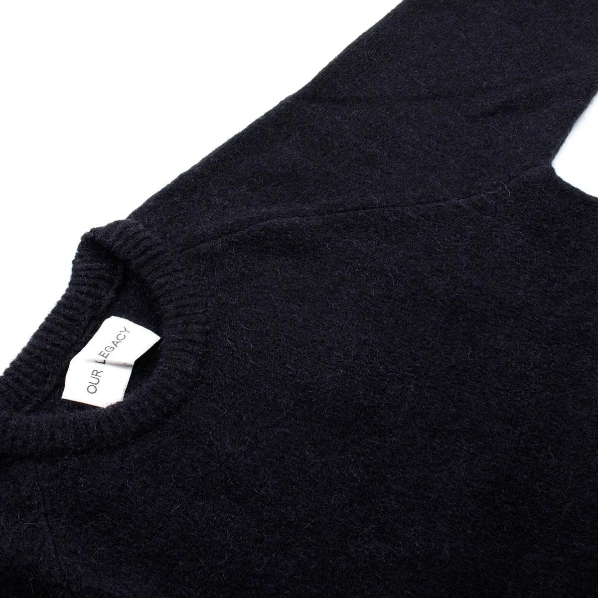 Our Legacy - Base Roundneck Sweater - Black Needled