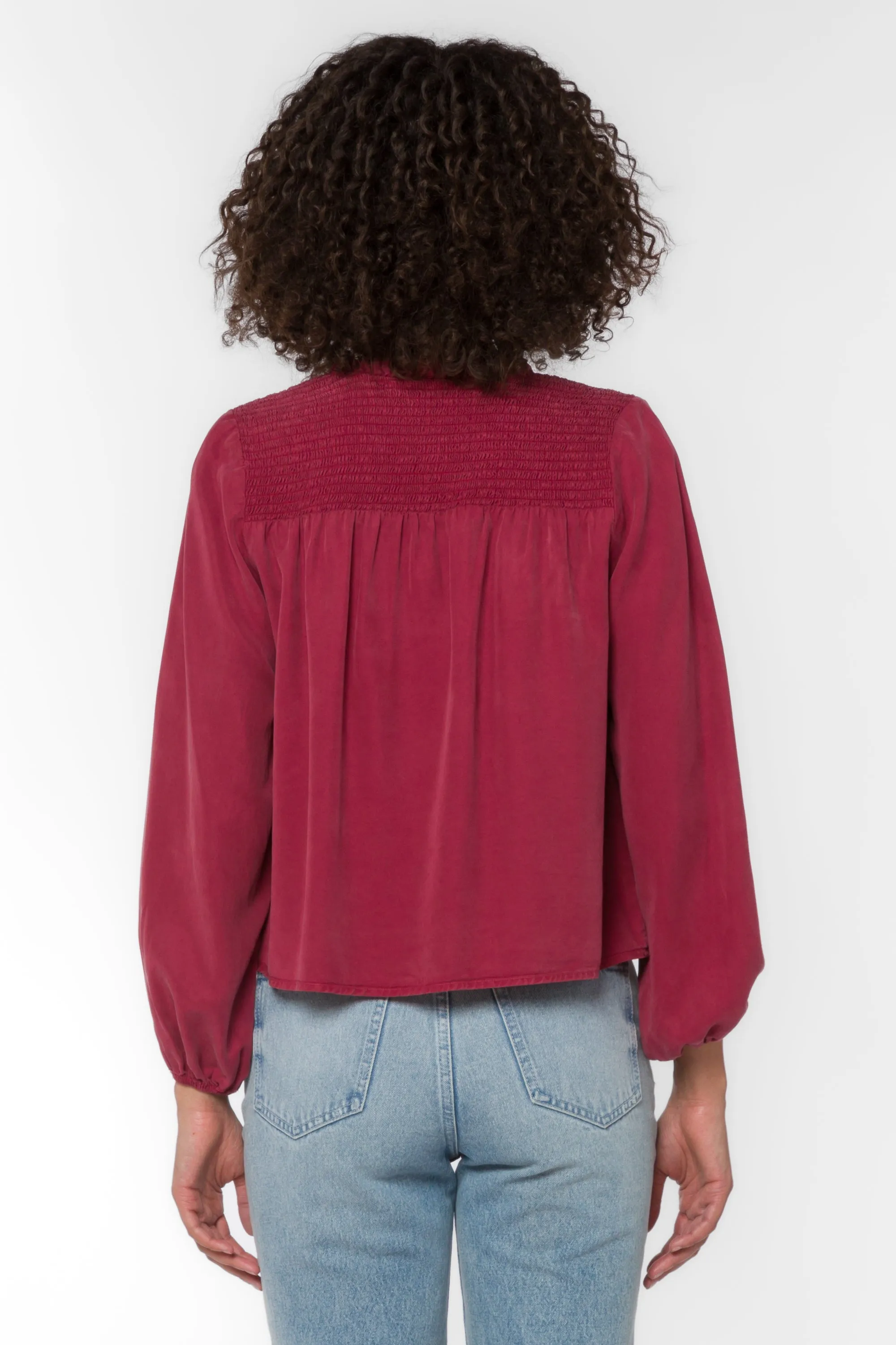 Penelope Crimson Blouse