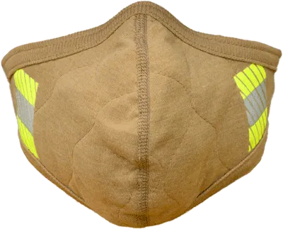 PGI BarriAire Gold FR Face Mask with Wrap Around Strap & Reflective Trim