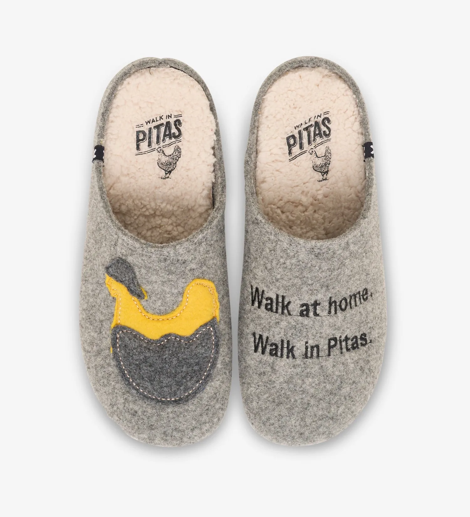 Pitas chick wool mule slippers