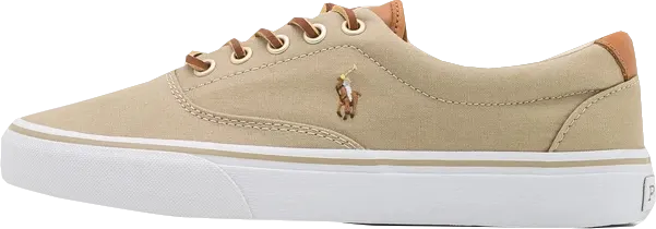 Polo Ralph Lauren Classic Beige Embroidered Polo Player Trainers BNIB UK 9 EU 43 👞