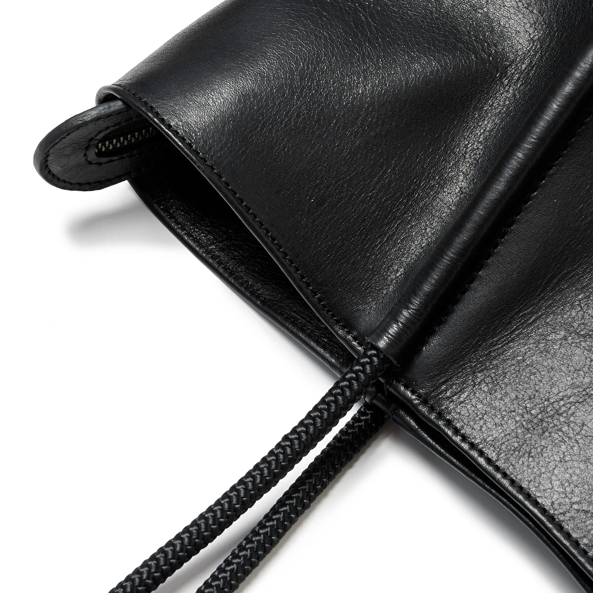 Project Dyad || Bag - Black Inner small pocket Zipper Tote Bag