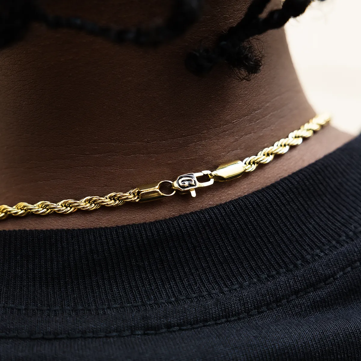 Rope Chain in Yellow Gold- 4mm