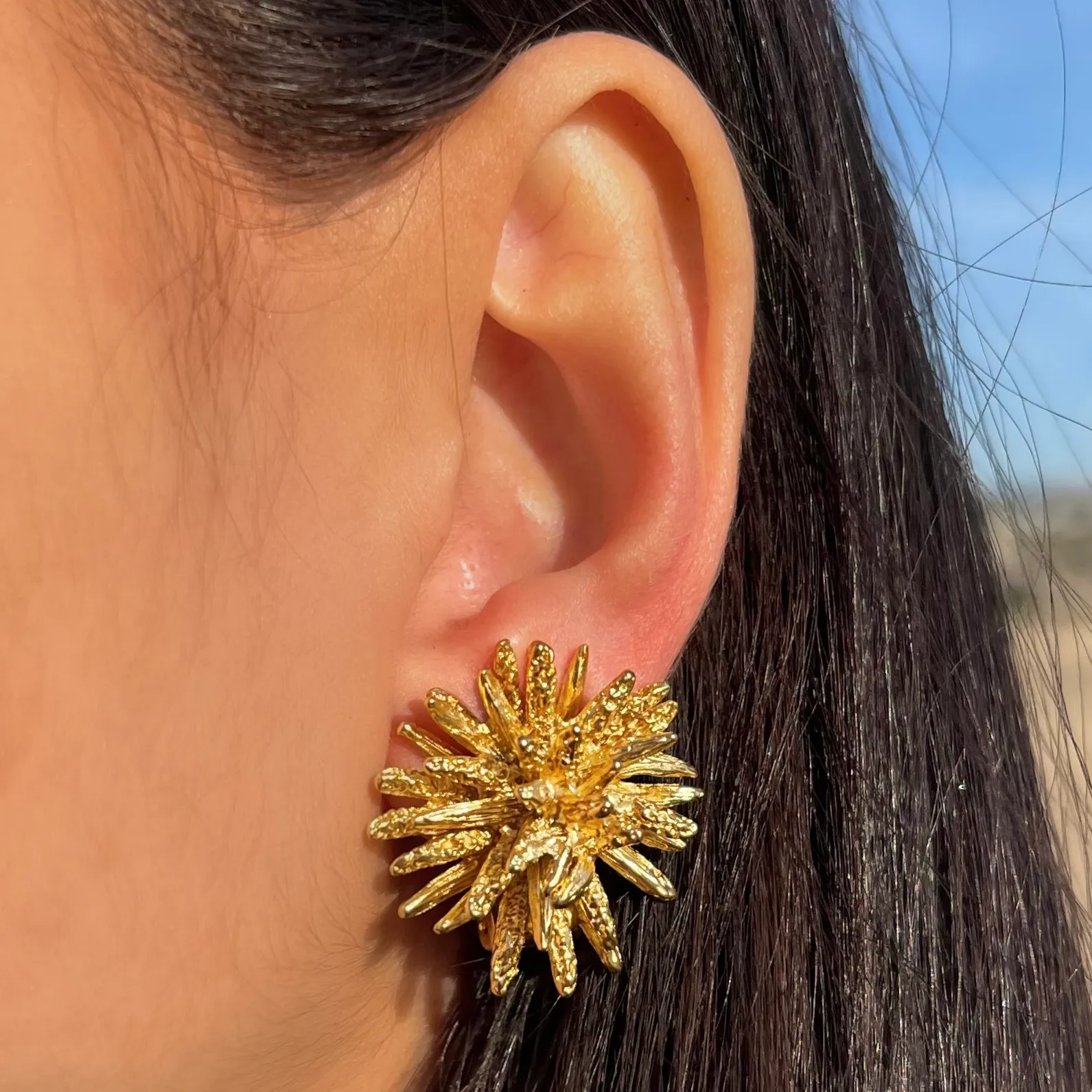 Starburst clip-on Earrings