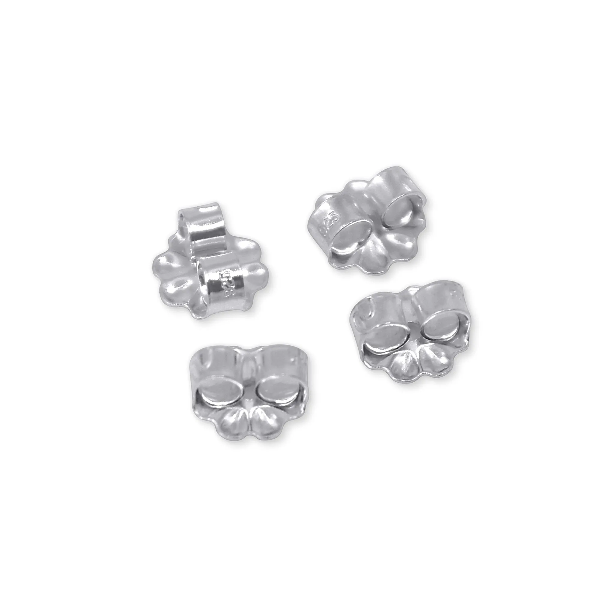 STERLING SILVER MEDIUM EARRINGS BACKS/NUT PACK