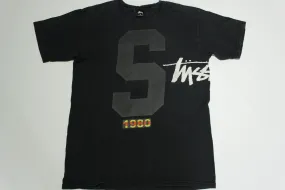 Stussy 2010 1980 Big S Script Wrap Around Streetwear T-Shirt