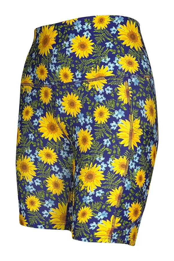 Sunflower Meadow Shorts   Pockets