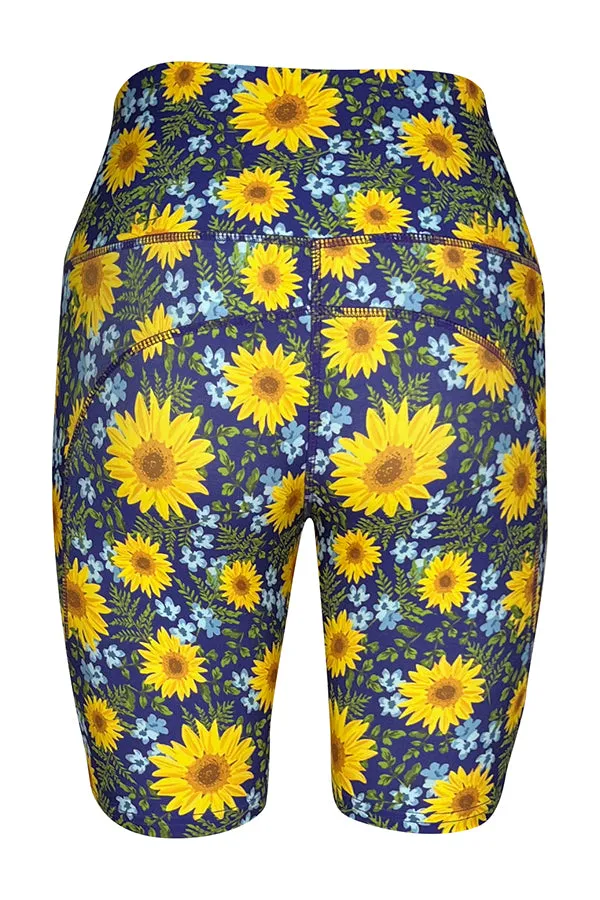 Sunflower Meadow Shorts   Pockets